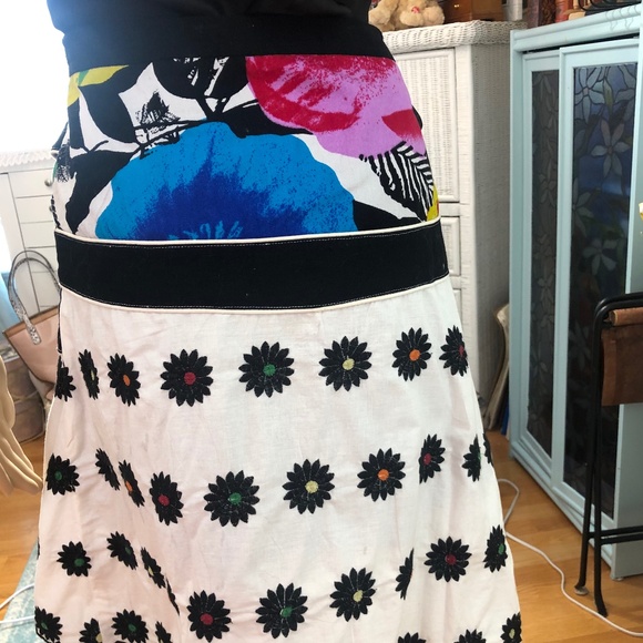 Summer short embroidered flowers skirt - Picture 7 of 8